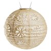 Allsop Home Garden Soji Stella Boho Globe 12in Tyvek Solar Lantern 31598